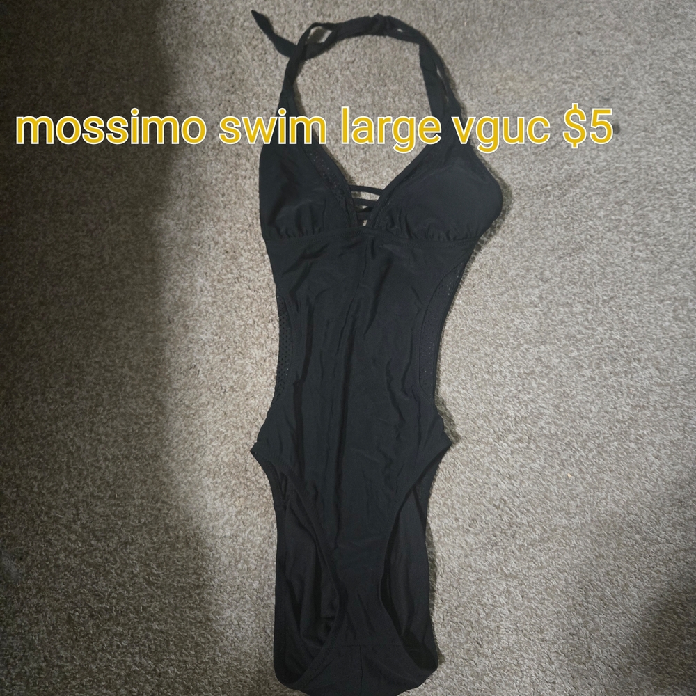 Mossimo Supply Co. Black One Piece Swimsuit
